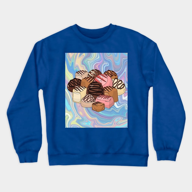 Sweet Temptation Surprise Chocolate Crewneck Sweatshirt by flofin